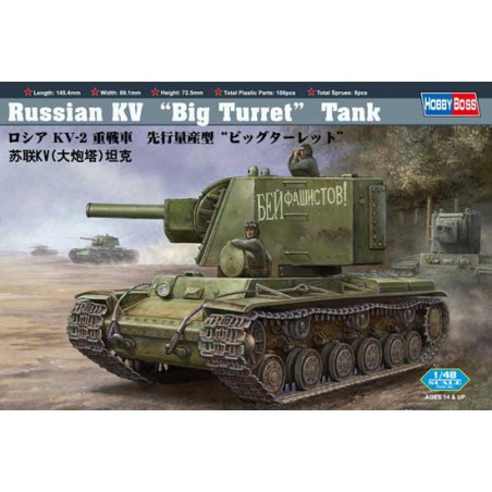 Maquette de Char en plastique Russia KV Big Turret Tank 1/48