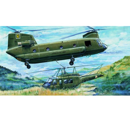 Maquette d'hélicoptère en plastique CH-47A CHINOOK