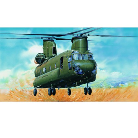 Maquette d'hélicoptère en plastique CH-47D CHINOOK