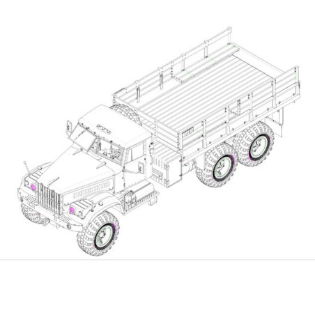 Maquette de camion en plastique Russian KrAZ-255B 1/35