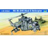 Maquette d'hélicoptère en plastique MI-24V HIND-E