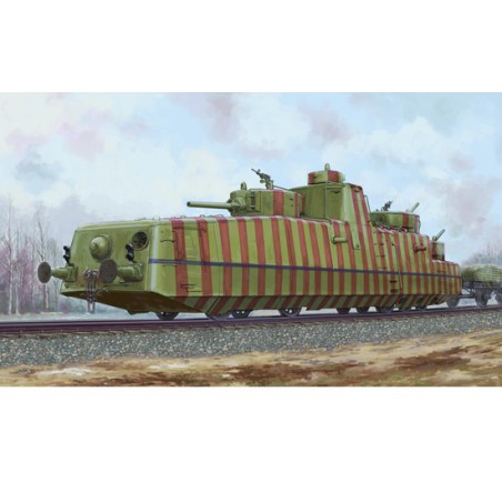 Maquette de train en plastique Soviet MBV-2 Late F-34 1/35