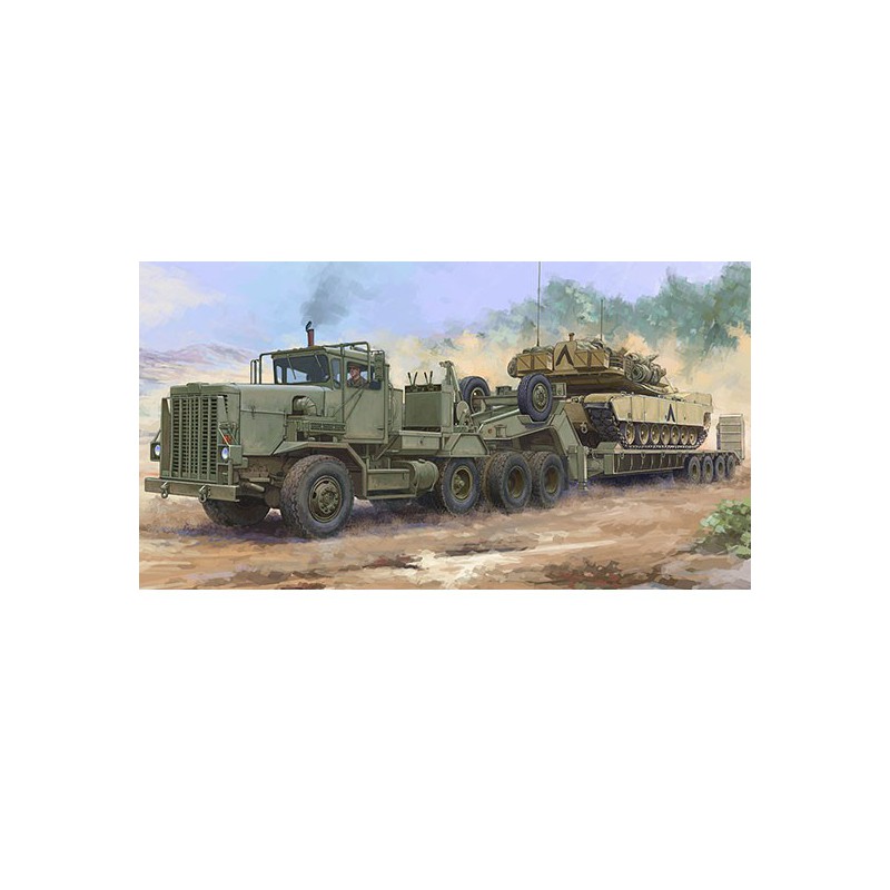 Maquette de camion en plastique M911 C-HET w/Talbert 64T Trailer 1/35