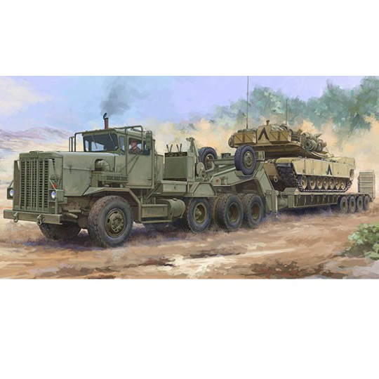 Maquette de camion en plastique M911 C-HET w/Talbert 64T Trailer 1/35 Maquette de camion en plastique M911 C-HET w/Talbert 64T Trailer 1/35