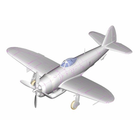 Maquette d'avion en plastique P-47D Thunderbolt 1/48