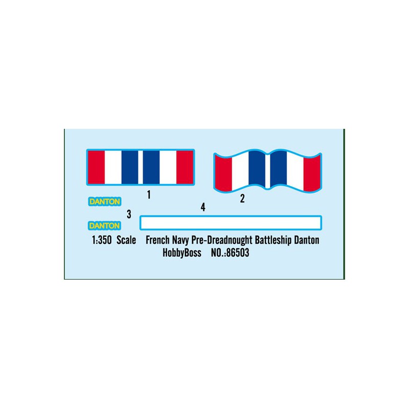 Maquette de Bateau en plastique CuirasséDANTON 1/350