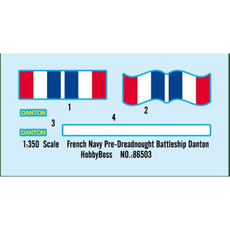 Maquette de Bateau en plastique CuirasséDANTON 1/350