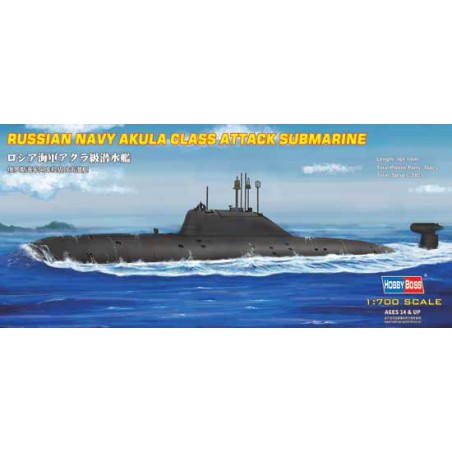 Maquette de Bateau en plastique Russian Navy AKULA Class 1/700