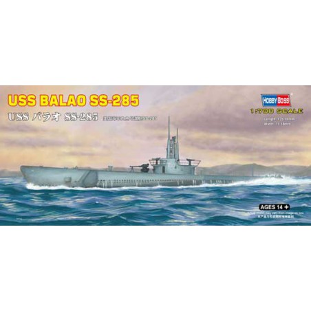 Maquette de Bateau en plastique USS BALAO US NAVY SS-285 1/700