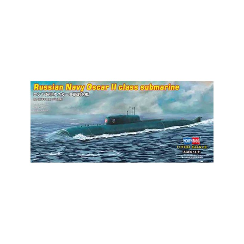 Maquette de Bateau en plastique SSGN OSCAR II Class KURSK1/700