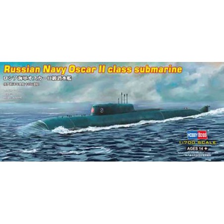 Maquette de Bateau en plastique SSGN OSCAR II Class KURSK1/700