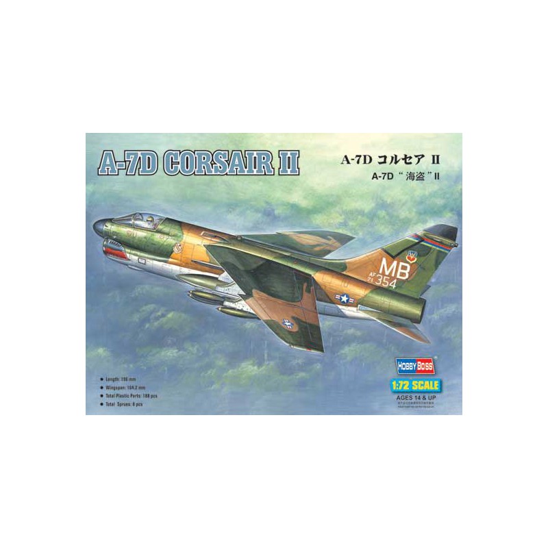 Maquette d'avion en plastique A-7D Corsair II 1/72
