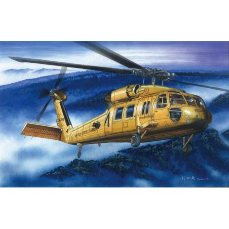 Plastic helicopter model American UH-60A Blackhawk 1/72 | Scientific-MHD