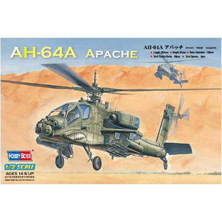 Plastic helicopter model AH-64A Apache helicopter 1/72 | Scientific-MHD