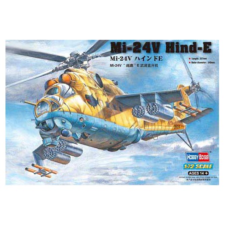 Plastikhubschraubermodell Mitte 24 V Hind-E1/72 | Scientific-MHD