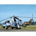 Maquette d'hélicoptère en plastique Mi-24V HIND-E1/72