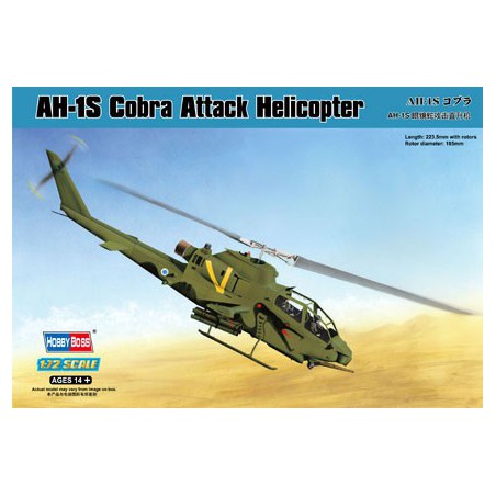 Maquette d'hélicoptère en plastique AH-1S COBRA ATTACK HELI 1/72