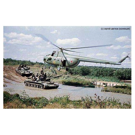 Maquette d'hélicoptère en plastique Mil Mi-4A Hound 1/72