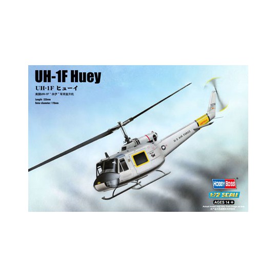 Maquette d'hélicoptère en plastique UH-1F HUEY1/72