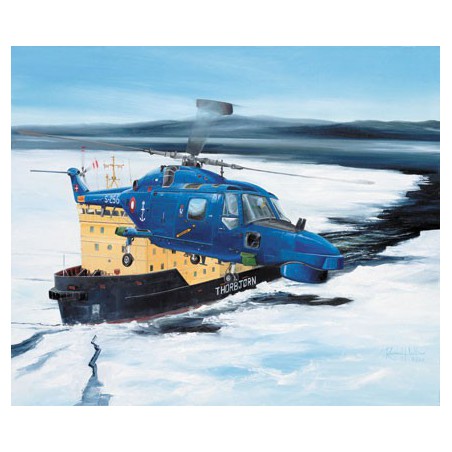 Royal plastic helicopter model Danish lynx mk.90 1/72 | Scientific-MHD