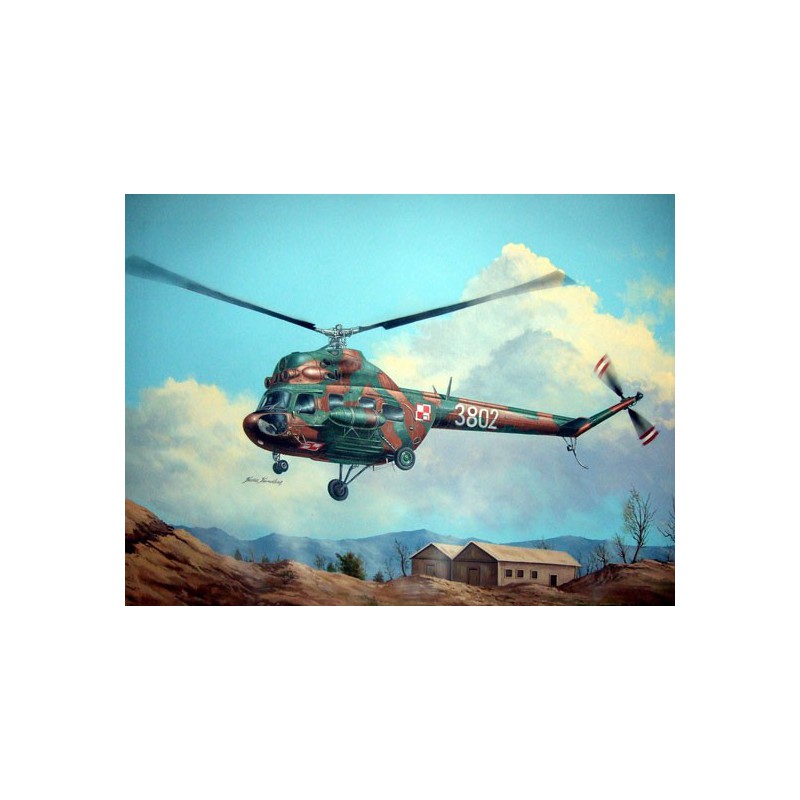 Maquette d'hélicoptère en plastique Mil mi-2T Hoplite 1/72