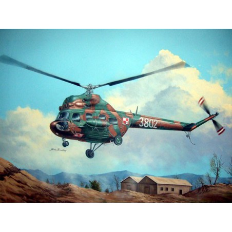 Maquette d'hélicoptère en plastique Mil mi-2T Hoplite 1/72
