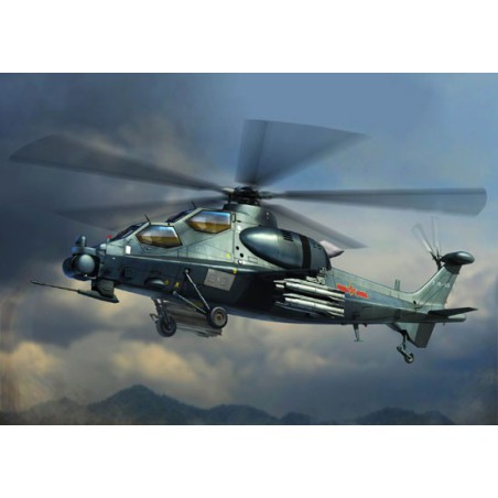 Maquette d'hélicoptère en plastique Z-10 Attack Helicopter 1/72