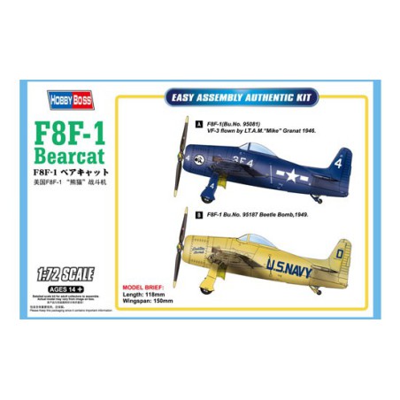 F8F-1 Bencat 1/72 Kunststoffebene Modell | Scientific-MHD