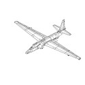 U-2A plastic plane model Dragon Lady 1/72 | Scientific-MHD