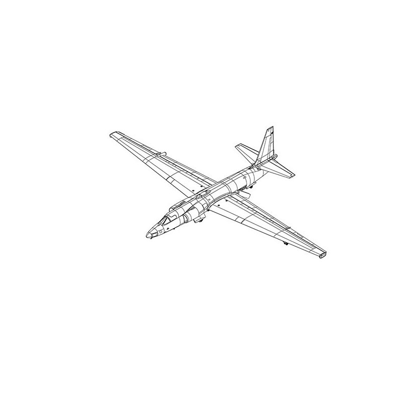 Maquette d'avion en plastique U-2A Dragon Lady 1/72