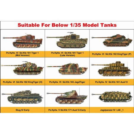 Zimmerit Éch 1/35 plastic tank model in A4 format plate | Scientific-MHD