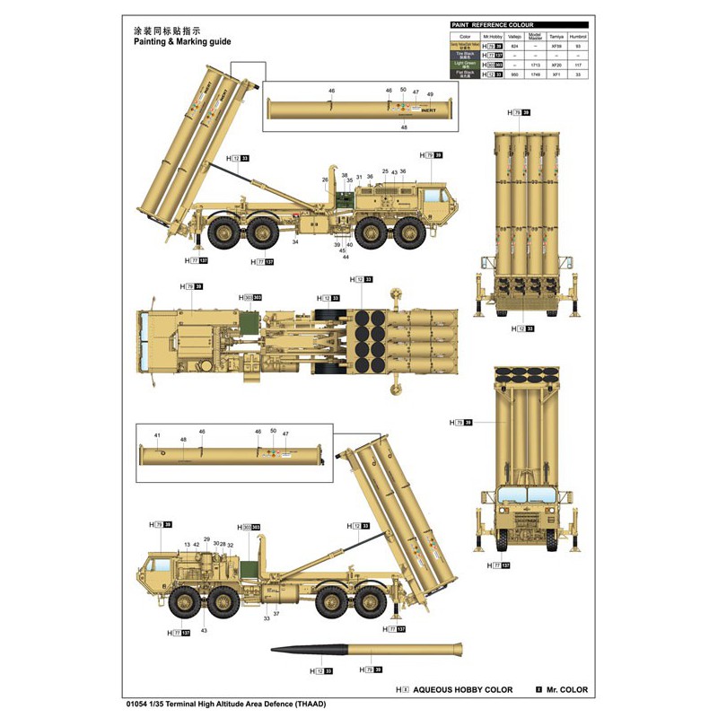 Maquette de camion en plastique Terminal High Altitude Area Defense (THAAD) Maquette de camion en plastique Terminal High Altitude Area Defense (THAAD)