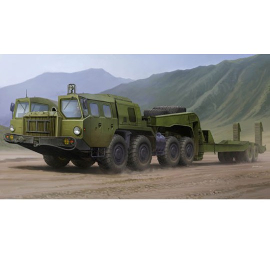 Maquette de camion en plastique MAZ7410 W/CHMZAP-5247G 1/35