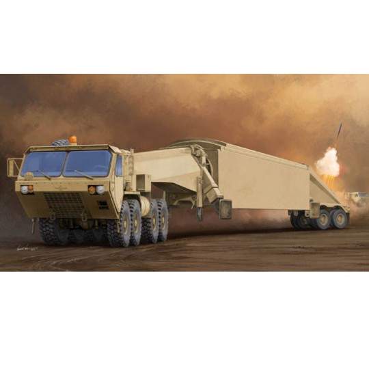 Maquette de camion en plastique M983 Tractor with AN/TPY-2 X Band Radar Maquette de camion en plastique M983 Tractor with AN/TPY-2 X Band Radar