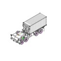 Plastic truck model M1120 Container Handing 1/35 | Scientific-MHD