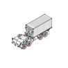 Kunststoff -LKW -Modell M1120 Container mit 1/35 | Scientific-MHD