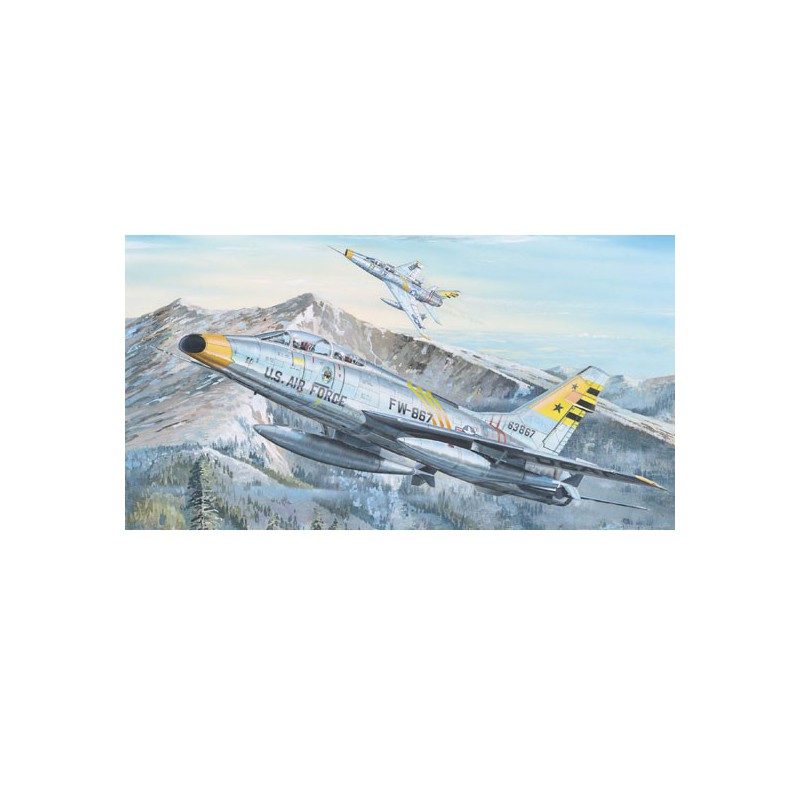 Maquette d'avion en plastique F-100F Super Sabre 1/32 Maquette d'avion en plastique F-100F Super Sabre 1/32