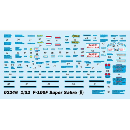 F-100F plastic plane model 1/32 | Scientific-MHD