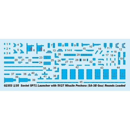 Sowjet 5p71 Kunststofftankmodell mit 5v27 1/35 Rakete | Scientific-MHD