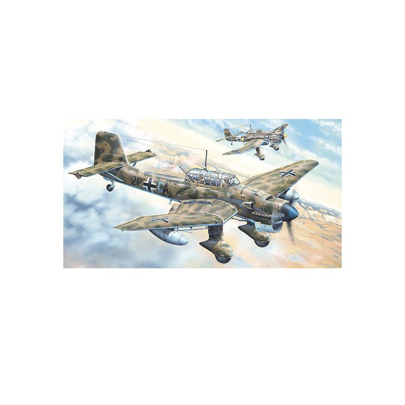 Maquette d'avion en plastique Junkers Ju-87R Stuka 1/24