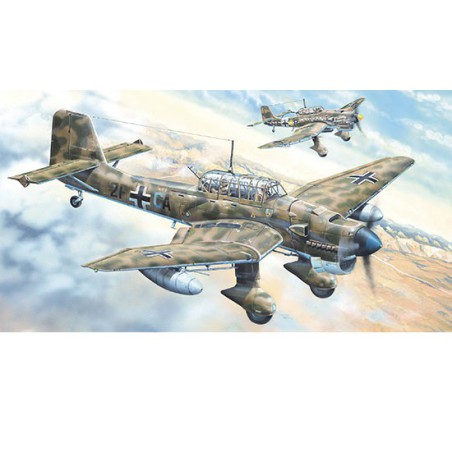 Maquette d'avion en plastique Junkers Ju-87R Stuka 1/24