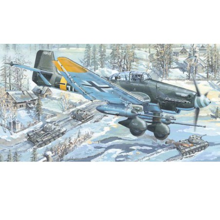 Maquette d'avion en plastique Junkers Ju-87G-2 Stuka 1/24