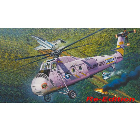 Maquette d'hélicoptère en plastique HH-34J USAF Combat Rescue 1/48