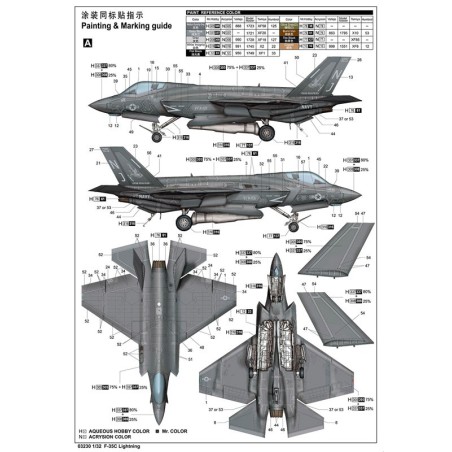 F-35C Lightning 1/32 Flugzeugebene Modell | Scientific-MHD