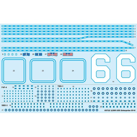 USS Enterprise CV-6 1/200 plastic boat model | Scientific-MHD