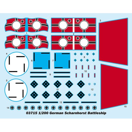 Plastic boat model German SCHARNHIP BATTLESHIP 1/200 | Scientific-MHD