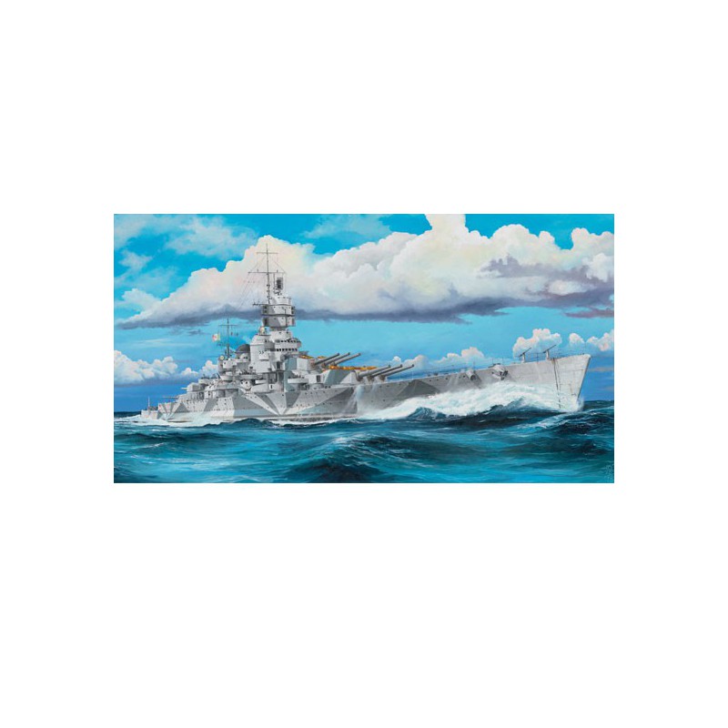 Maquette de Bateau en plastique RN Vittorio Veneto 1940 1/350