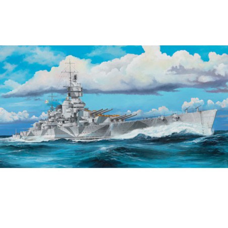 Maquette de Bateau en plastique RN Vittorio Veneto 1940 1/350