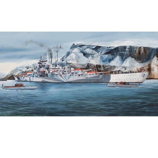 Maquette de Bateau en plastique German Tirpitz Battleship 1/350 Maquette de Bateau en plastique German Tirpitz Battleship 1/350