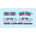Maquette de Bateau en plastique HMS Calcutta 1/350